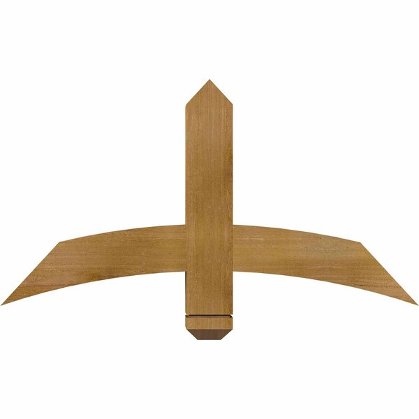 Ekena Millwork Bellingham Rough Sawn Timber Gable Bracket, Western Red Cedar, 36"W x 19"H x 4"D x 4"F, 13/12 Pitch GBW036X19X0404BEL00RWR - main